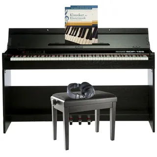 keymaXX SDP-155 Digital Piano Anfänger Set 88 Tasten, Pedalen, Klavierständer