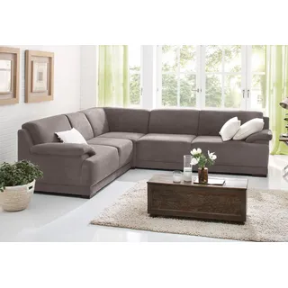 Home Affaire Eckcouch Mikrofaser 2-Sitzer Grau