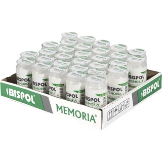WO2 Memoria Ölkerzen, weiße Kerzen, 30 Stück auf einem Tablett, brennt 2 Tage lang