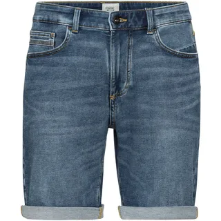 Jeansshorts CAMEL ACTIVE Gr. 30, N-Gr, blau (indigo) Herren Jeans Shorts mit washed Optik