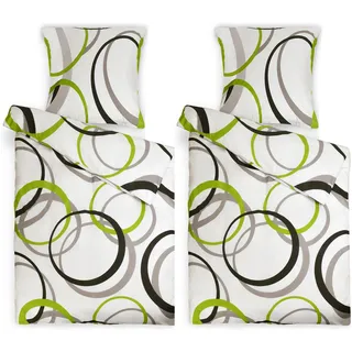 Beautissu Nina Mehrfarbig Baumwolle Renforcé 135 x 200 cm + 80 x 80 cm