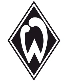 Wandtattoo WALL-ART "Fußball Werder Bremen Logo" Wandtattoos Gr. B/H/T: 100 cm x 150 cm x 0,1 cm, schwarz Wandtattoos Wandsticker selbstklebend, entfernbar