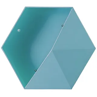 SEEZSSA Wandregal Multifunktionaler Blumentopf-Wandhalter im minimalistischen Design, Set 1-tlg., nordische Aufbewahrungsbox Geometrisches Blumentopf-Ornament, Blau blau