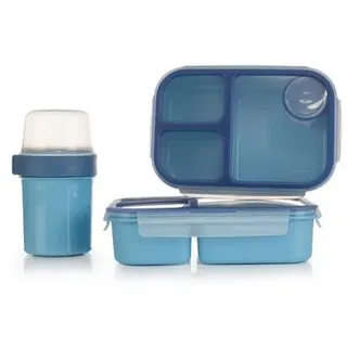 LocknLock 2 Lunch-Boxen, 1x980ml und 1x1,5L und 1 Joghurt-to-Go Becher à 870ml
