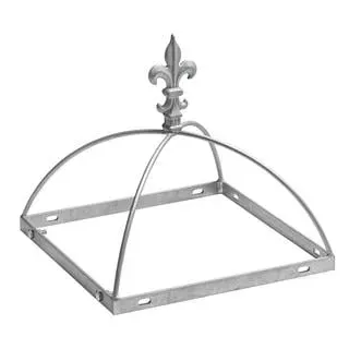 Dehner Metall-Rosenbogen Spitze, ca. B40/H45/T40 cm, Dunkelgrau