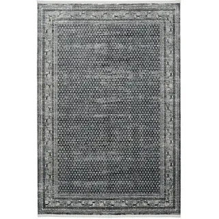 Dieter Knoll Webteppich Monza, Dunkelgrau, Textil, Abstraktes, rechteckig, 80x150 cm, Oeko-Tex® Standard 100, für Fußbodenheizung geeignet, rutschfest, in verschiedenen Größen erhältlich, Hausstauballergiker antistatisch, pflegeleicht, strapazierfähig, reißfest, Teppiche & Böden, Teppiche, Webteppiche