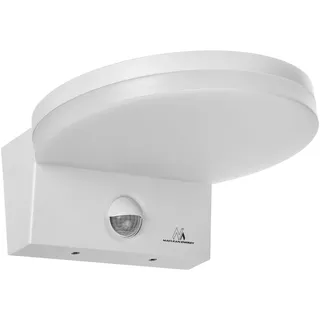 Maclean Brackets LED Wandleuchte 15 W IP65 1560lm Dämmerungssensor weiß