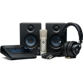 PRESONUS Quantum ES Ultimate Heimstudio Bundle, USB-C Interface & DAW | Komplett-Set mit USB-C Audio Interface, Studio One Pro Lizenz & Eris Studiomonitoren, ideal für Anfänger & Fortgeschrittene