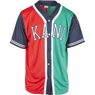 Karohemd KARL KANI "Karl Kani Herren", Herren, Gr. XL, US-Größen, bunt (rot), 100% Polyester, normal, Hemden Karohemd