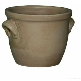KERAZO Keramik Pflanzkübel Blumentopf Pflanztopf Frostfest Robust 22x18 cm antik