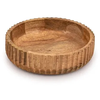 Holz Obstschale zur Dekoration und Aufbewahrung - Braun