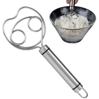 Dänischer Teigbesen | Niederländischer Schneebesen für Teig, Knethaken, einzeiliger Formprozess, binokularer Spulenkopf für , Kekse, Kuchen, Sauerteig Backen Baok