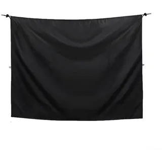 Outdoor-Duschvorhang – für Wohnmobil, LKW, Camping, 420D Ox, Sichtschutz mit Schnellhaken, wasserdicht, lichtblockierend, Ankleidezelt-Abdeckung (schwarz, 230 x 180 cm)