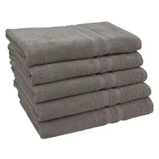 ZOLLNER Duschtuch 70 x 140 cm taupe 5 St.