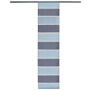 Flächenvorhang gestreift blau-grau
