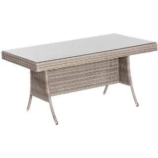 Merxx Teneriffa Gartentisch 160 x 90 x 76 cm Grau/Beige