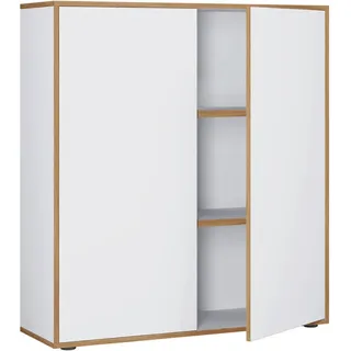VCM Salia Aktenschrank 100 x 33 x 110 cm weiß