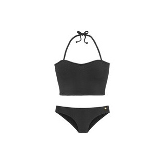 JETTE Bustier-Bikini-Top Damen schwarz Gr.32