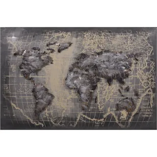 interia home & living Weltkarte Metall 120x80 cm
