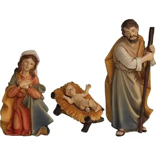 FADEDA 3X Heilige Familie/Höhe:12 cm/handbemalt/detailgetreue Krippen Figuren - Weihnachten Tisch Dekoration Krippe Zubehör