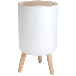 Intirilife Kosmetikeimer 22,2 l Beige/Weiß