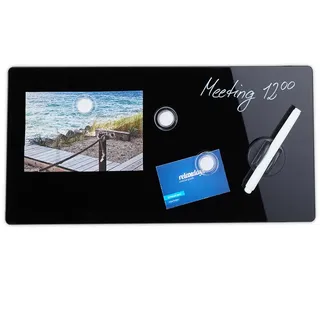 Relaxdays Magnettafel 20 x 40 cm Schwarz