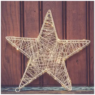Kamelio Dekostern 30cm Weihnachtsstern beleuchtet LED Weihnachtsdeko Fenster