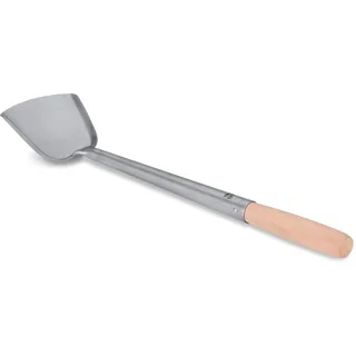 Craft Wok Kleiner Wok-Spatel, Edelstahl, Wok-Pfannenwender mit ergonomischem Holzgriff, traditionelles asiatisches Kochutensilien/732W5-1