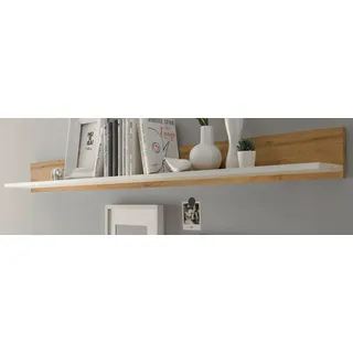 Büroregal Wandregal Wotan Eiche und weiß 170 cm für Homeoffice und Büro Center