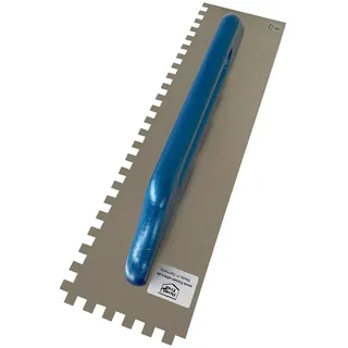 Zahnkelle 4, 6, 8 oder 10 mm, Edelstahl, 480 x 130 mm mit Holzgriff (Schweizer Glätter) | 4,0 mm