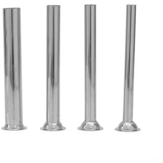 Wurstfüllrohre, 4 Stück, 185–190 mm, Stopfröhrchen, Edelstahl, Wurstfüllröhrchen, Trichter, Düsen, Ersatzteile für Küche (3,8 cm)