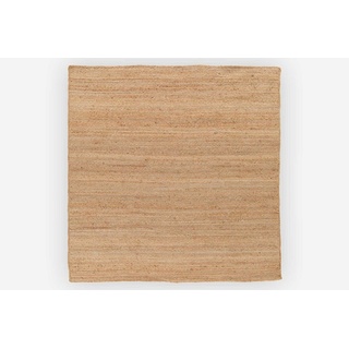 Teppich MY-RUG Teppich Nitin, aus 100% Jute 150 x 150 cm, Wohnando, Quadratisch, Höhe: 10 mm, handgewebt, Natürliches Material, Boho-Stil, wendbar beige