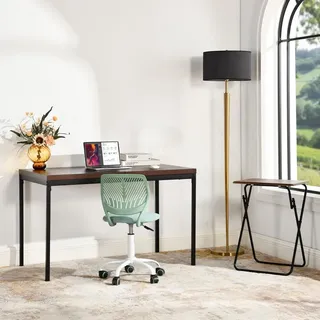 FurnitureR Schreibtisch für Kinder 120x70 cm | Kombinierbar mit Stühlen | MDF-Pl - Braun