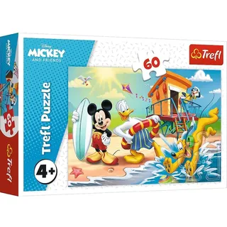 Trefl Puzzle, Interessanter Tag für Micky und Freunde, 60 Teile, Disney, für Kinder ab 4 Jahren
