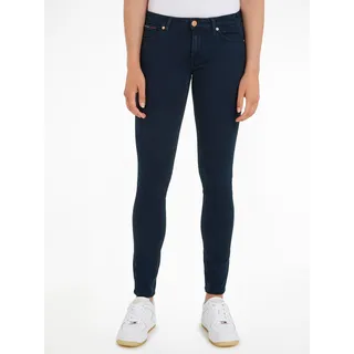 Skinny-fit-Jeans TOMMY JEANS Gr. 32, Länge 32, blau (avenue dark blue) Damen Jeans Röhrenjeans mit Stretch, für perfektes Shaping
