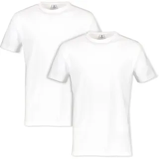 T-Shirt LERROS, Herren, Gr. S, weiß, Single Jersey, Obermaterial: 100% Baumwolle, Rundhals, Shirts T-Shirt, in klassischer Optik