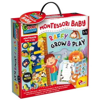 Lisciani - MONTESSORI BABY Giraffe - Pädagogisches Spielzeug für Kinder ab 2 Jahren - Fördert die kognitive Entwicklung und Feinmotorik - Ein Geschenk für spielendes Lernen!