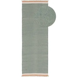 benuta pop Karla Wollteppich 70 x 200 cm Grün/Mint