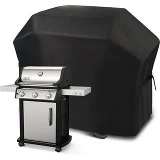 luxuskollektion Grillabdeckung 132 x 66 x 109 cm Stoff schwarz