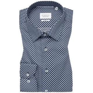 Eterna Langarmhemd Blau 41