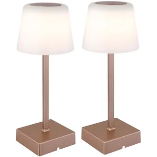 GLOBO Tischleuchte Champagner 2 St.
