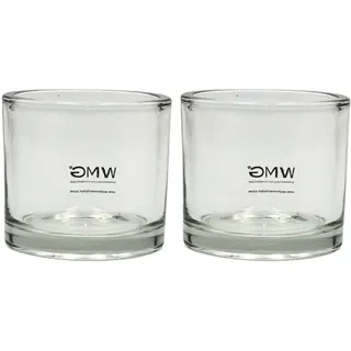 Dekohelden24 Teelichtglas Windlichtglas Glas Klar/Transparent