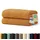 Handtuchset 80 x 200 cm hellbraun 2 St