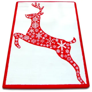 Teppich Xmas - F790 Creme/rot White 100x170 Cm