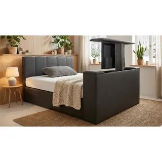 PAARA Boxspringbett Chicago mit TV-Lift | Royal-Matratze | Komplettset - Made in Germany (Farbe und Härtegrad (H2 - H4) frei wählbar - Bitte nach Bestellung per Nachricht mitteilen, 180 x 200 cm)