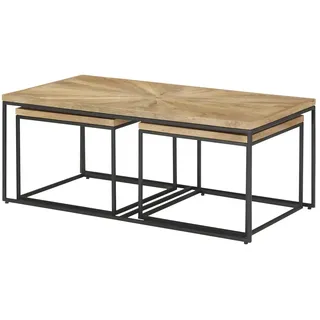 Couchtisch 3-teilig  Josha , holzfarben , Maße (cm): B: 60 H: 45