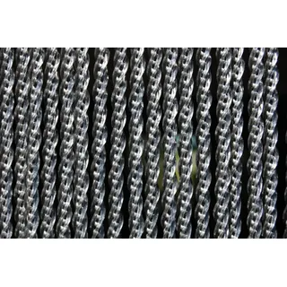 La Tenda Insektenschutz-Vorhang Türvorhang CORTONA 1 Streifenvorhang grau, 90 x 210 cm, PVC - Länge und Breite individuell kürzbar grau