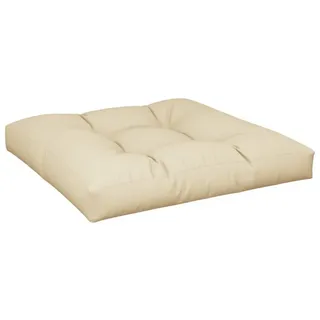 vidaXL Palettenkissen 80 x 80 x 12 cm beige 1 St.