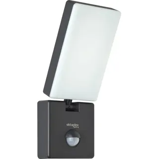 Oktaplex lighting Außenleuchte Kunststoff 6,0 cm mit Bewegungsmelder 10W 800lm IP65 anthrazit