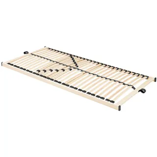 Boxxx Lattenrost, Holz, Buche,Birke, massiv,Schichtholz, 7-Zonen, 90x190 cm, Federholzleisten verleimt, Federleisten mit Duokappen, Mittelgurt, individuelle Liegehärteeinstellung, nicht verstellbar, alternative Größen erhältlich, Schlafzimmer, Lattenroste, Lattenrost starr